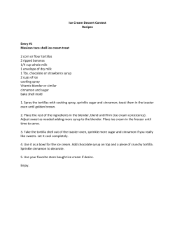 Ice Cream Dessert Contest Recipes Entry #1 Mexican taco