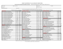 disney`s boardwalk villas-grocery order form