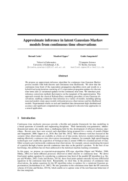Approximate inference in latent Gaussian