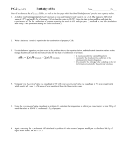 Enthalpy of Rx - Blue Devil Chem