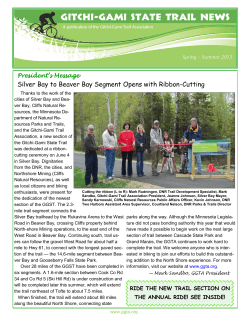 Silver Bay to Beaver Bay Segment Opens with Ribbon