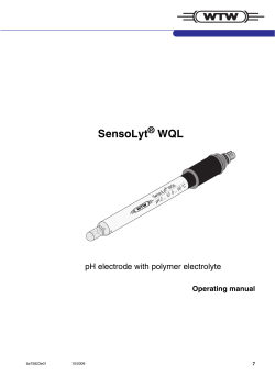 SensoLyt WQL - Global Water Instrumentation