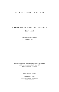 theophilus shickel painter - National Academy of Sciences