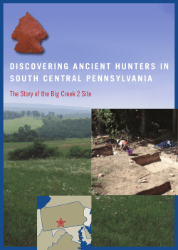 discovering ancient hunters in south central pennsylvania