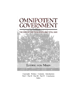 Omnipotent Government: The Rise of Total State and Total War
