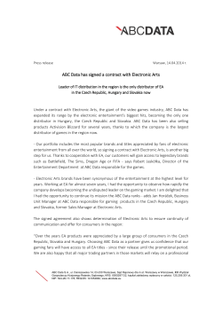 ABC Data has signed a contract with Electronic Arts