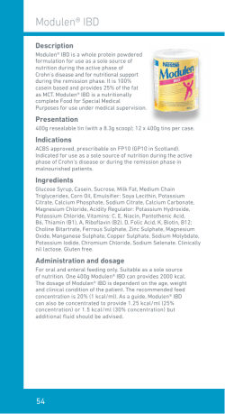 Modulen&reg; IBD - Nestl&eacute; Health Science