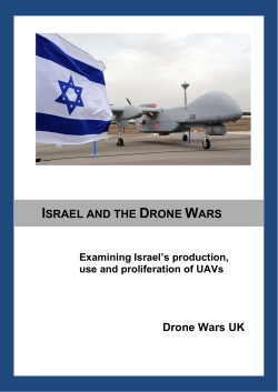 ISRAEL AND THE DRONE WARS Drone Wars UK