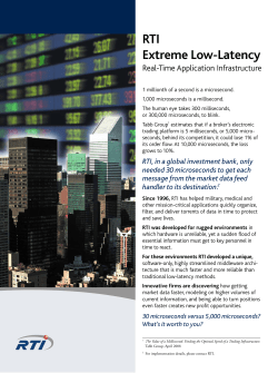 RTI Extreme Low-Latency - Real