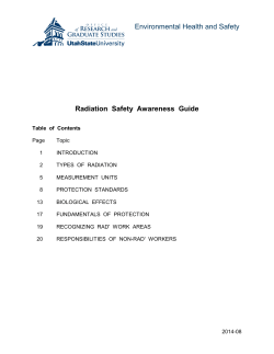 TABLE OF CONTENTS - USU Office of Research and Graduate