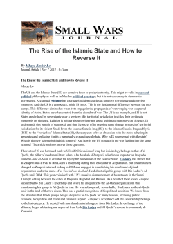 The Rise of the Islamic State and How to Reverse It