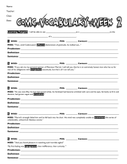 Prediction: Definition: