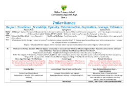 Long Term Curriculum Map Revised Mar 2016