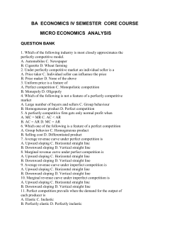 micro economics analysis