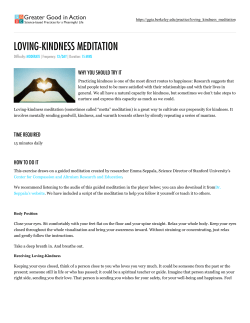 loving-kindness meditation