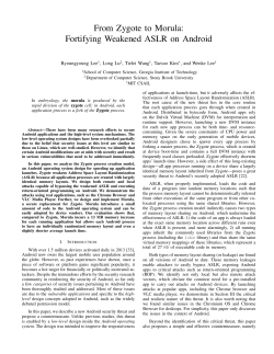 From Zygote to Morula: Fortifying Weakened ASLR on