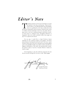 Editor`s Note - Boston University