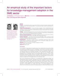 An empirical study of the important factors for knowledge