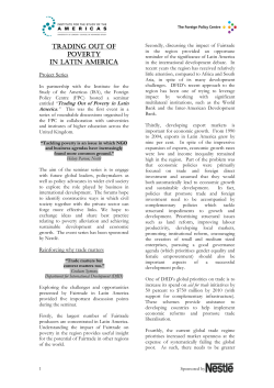 trading out of poverty in latin america