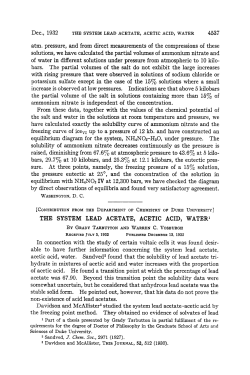 THE SYSTEM LEAD ACETATE, ACETIC ACID, WATER`
