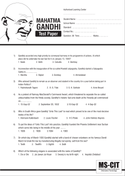 Mahatma Gandhi_Paper test_English