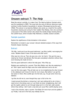 Unseen extract 7: The Help
