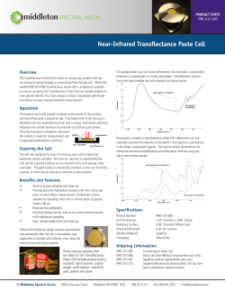 Near-Infrared Transflectance Paste Cell