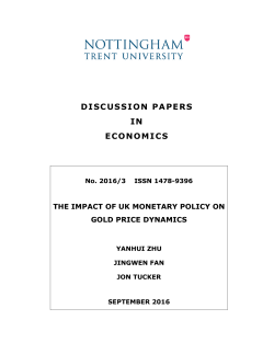 The Impact of UK Monetary Policy on Gold Price Dynamics