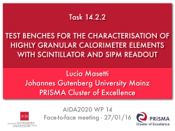 Lucia Masetti Johannes Gutenberg University Mainz