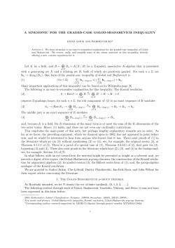 A mnemonic for the graded-case Golod
