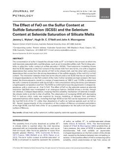 The Effect of FeO on the Sulfur Content at Sulfide Saturation (SCSS