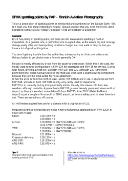EFHK spotting points - FAP - Finnish Aviation Photography