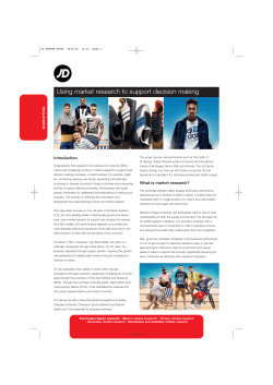 jd sports study - The Thomas Adams School