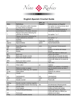English-Spanish Crochet Guide