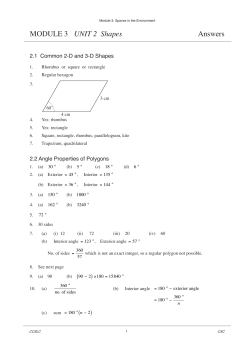 Answers MODULE 3 UNIT 2 Shapes