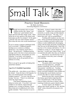 Practice Good Manners