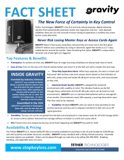 GRAVITY Fact Sheet