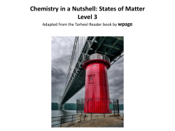 Chemistry in a Nutshell: States of Matter - ESC-20