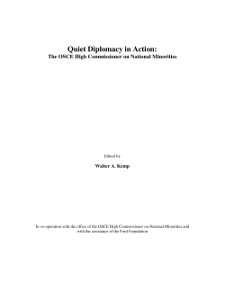 Quiet Diplomacy in Action: