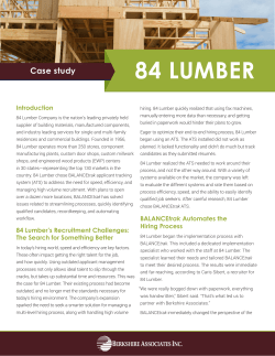 84 lumber - Berkshire Associates