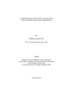 A Comparison of the Optimal Multiplier in Polar and Rectangular