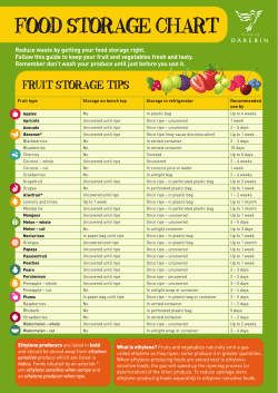 Food Storage Chart
