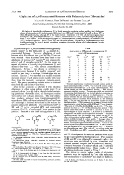 of unsaturated ketones - American Chemical Society