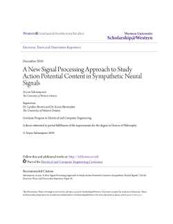 A New Signal Processing Approach to Study Action Potential