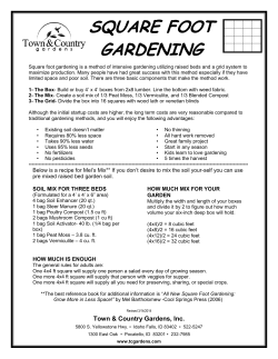 Square Foot Gardening - Town and Country Gardens