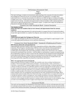 Performance Assessment Task Rugs Grade 8 Common Core State