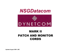 mark ii patch and monitor cords