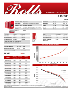 8 CS 25P - Rolls Battery