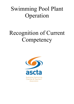 Swimming Pool Plant Operation Program Recognition of Current