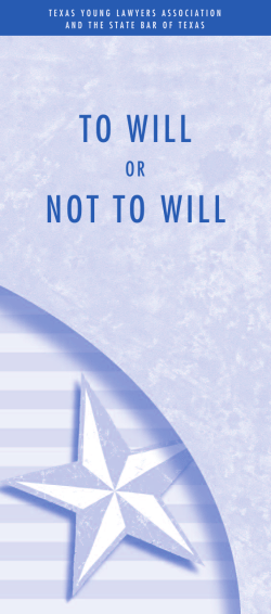TO WILL NOT TO WILL